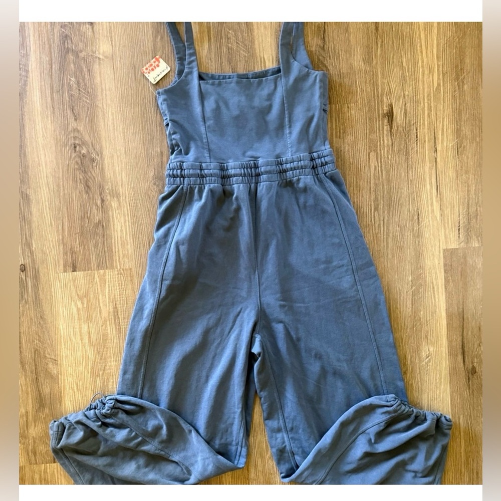 NWT Free People Onesie/Blue Jumpsuit L - Picture 7 of 13
